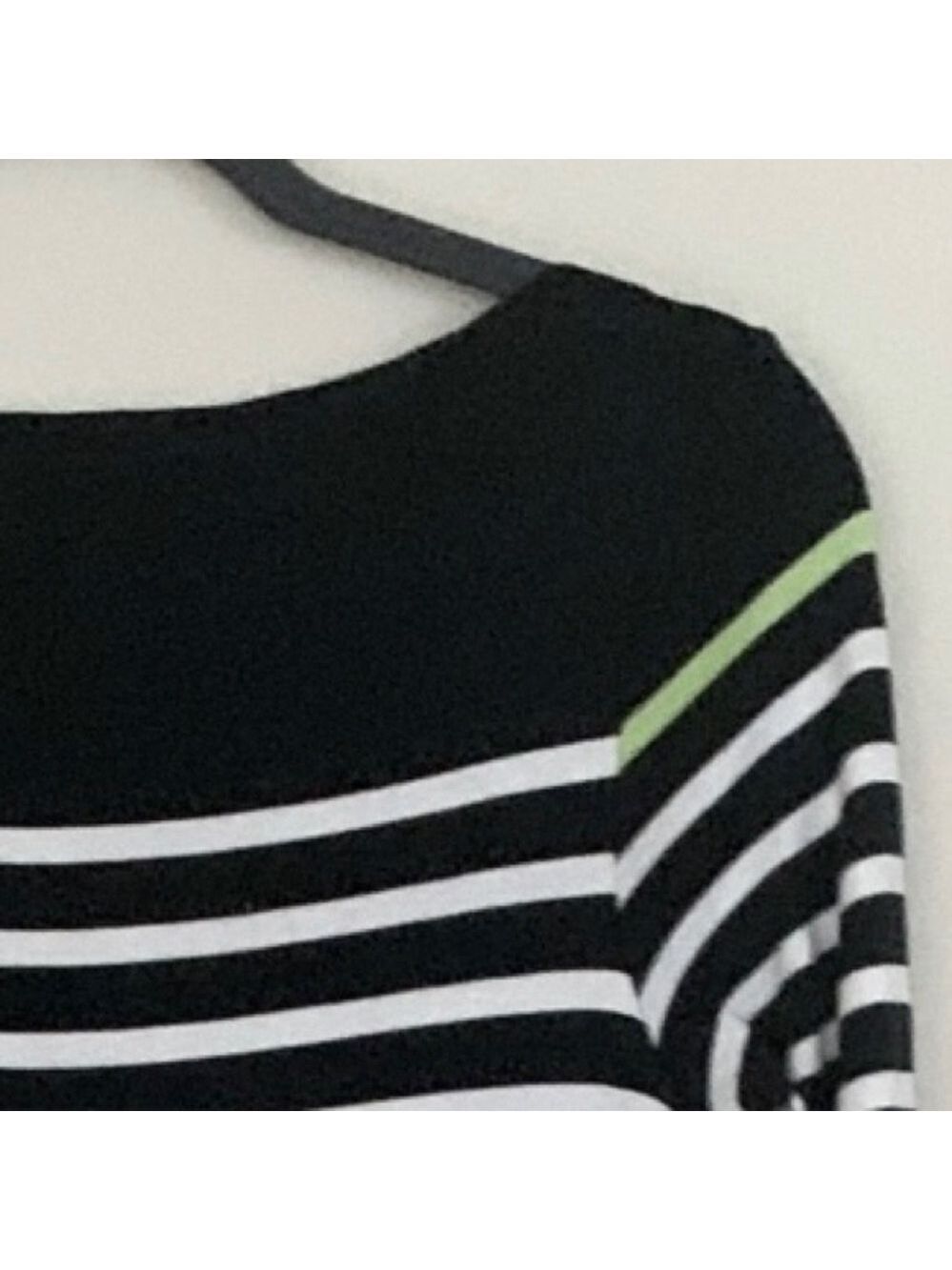RLX Ralph Lauren Stripe Maxi Dress with Lime Green Accent